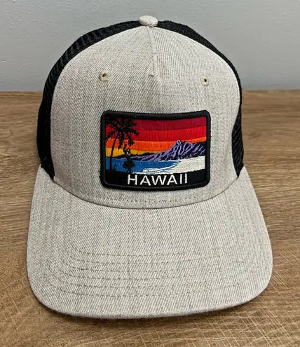 Legacy Hawaii Trucker Hat, Sunset Patch Cap, Surf Beach Mesh Snapback Tan