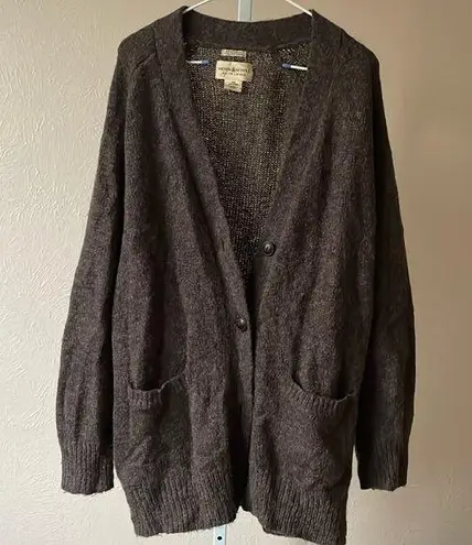 Denim & Supply Ralph Lauren Italian yarn oversize heathered brown wool cardigan Size M
