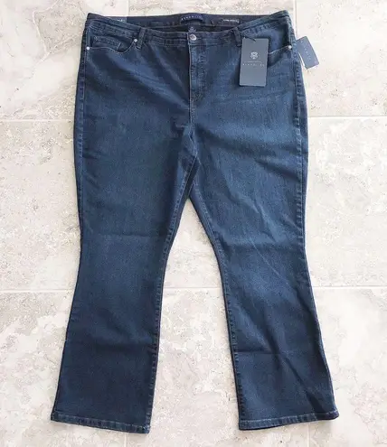 Bandolino Mandie Bootcut Laurel Blue Jeans Luxe 360 flex Denim Plus Size 24W NWT