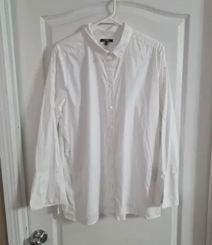 NYDJ Women’s White Button Up Long Sleeve Sz XL 5085