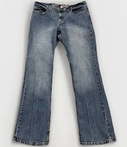 Jordache Jeans Women's 11/12 Juniors Low Rise Stretch Bootcut Blue Denim Y2K Vtg