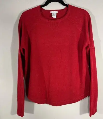 Sweet Romeo Womens crewneck long sleeve pullover sweater size S Red knit top