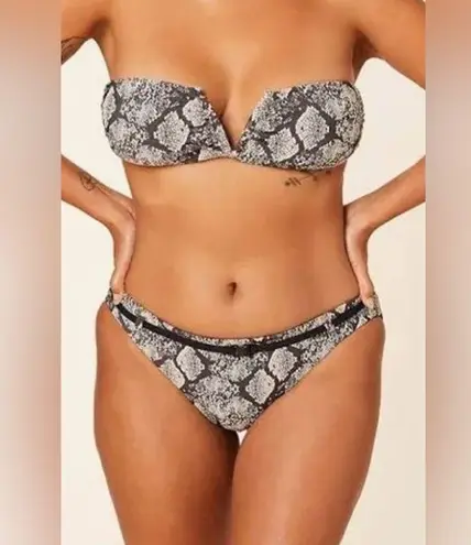 ANDIE Swim ‘Riviera Bikini Bottom’ | With Belt | Versatile Snakeskin - NWT