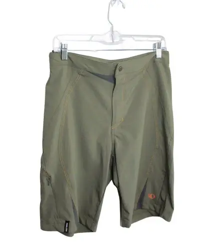 Pearl Izumi Pearl Izumi Mens Olive Green Cycling Bike Pocket Shorts Size Small