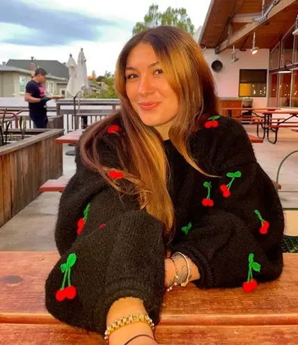 Farm Rio Cherry Black Cardigan