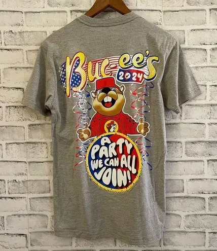 Buc-ee's NWT! Unisex Women’s Men’s Buc-ee’s 2024 voting gray short sleeve t-shirt Small