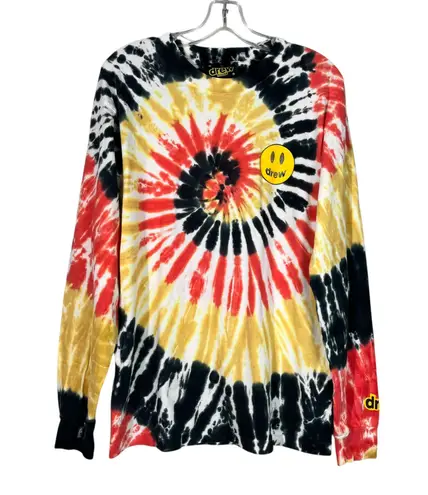 Drew House Justin Bieber Authentic Long Sleeve Smiley Logo T-Shirt Small S