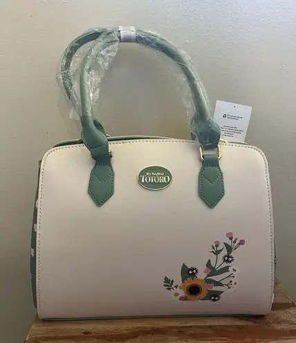 Her Universe Studio Ghibli My Neighbor Totoro Sage Green Floral Satchel Bag