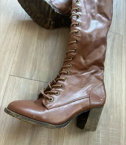 Versatile and Chic: Block Heel knee high Boots for Women" Size 10