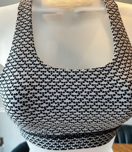 Lululemon  Black and White Sports Bra. Size 2