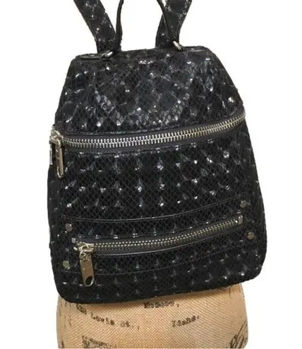 Milly Black Backpack Hologram Women’s Bag Purse Medium Size Festival Bag