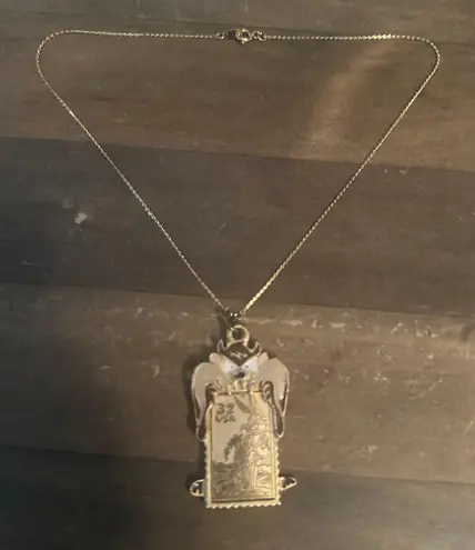 Looney Tunes Vintage Tasmanian Devil Bugs Bunny stamp pendant necklace