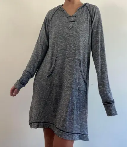 Kensie Grey Knit Sweater Dress Size M