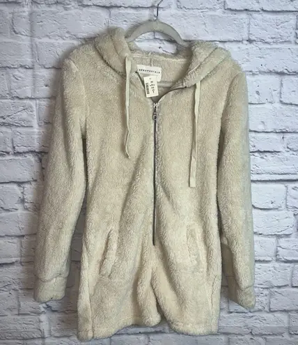 Aeropostale Women’s NWT Cozy Fuzzy Hooded Loungewear Romper Size Small