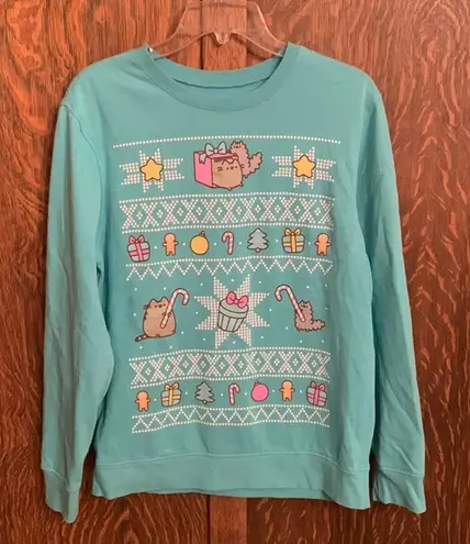 Pusheen Ugly Christmas sweater themed pullover small S