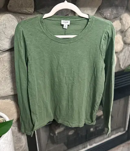 JCrew 100% Cotton Top Green Size M