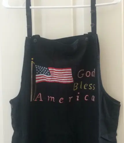 FINAL MARKDOWN God Bless America" Overalls small