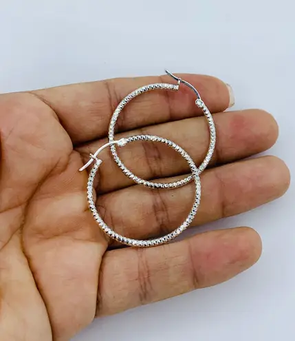 925 Sterling Silver Hoop Earrings