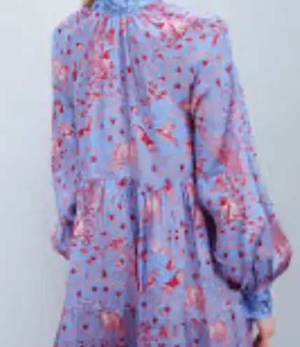 STINE GOYA SG Jasmine dress in jungle scene pink XS