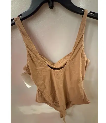 SKIMS Kim K Square Neck Bodysuit large Color Sienna