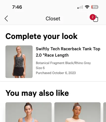 Lululemon Swiftly Tech Tank