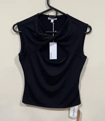 Reformation NWT  black blouse top size medium Shae Knit Top - Image 1