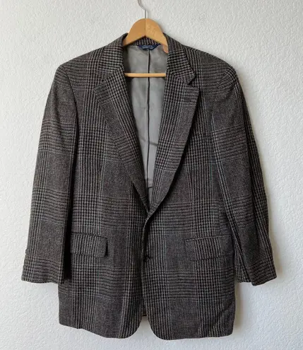 Nordstrom Vintage  Gray Plaid Blazer