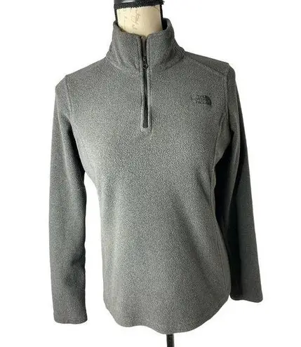 The North Face  Jacket Womens S/P Gray Fleece‎ Pullover Half Zip Outdoors Hiking