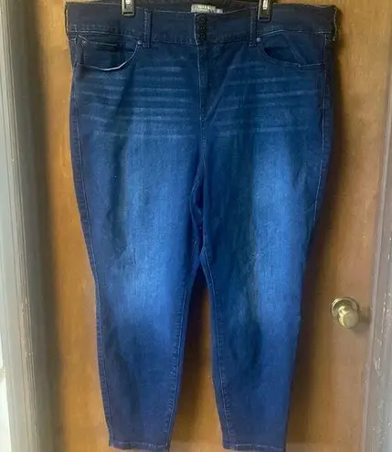 Torrid  dark denim 3 button skinny jeans size 24R