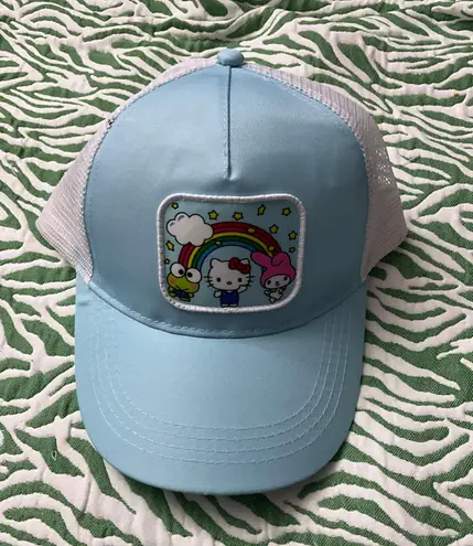 Hello Kitty Hat New With Tag Blue White Adjustable