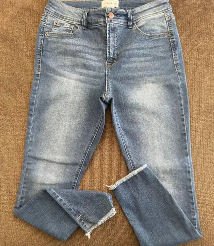 FOR THE REPUBLIC Denim Frayed Hem Jeans