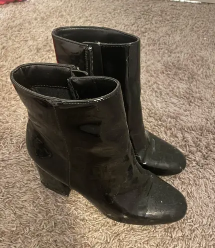 SheIn Black Leather Boots