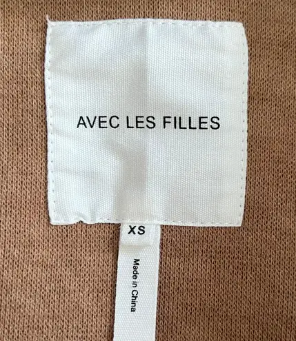 Avec Les Filles NWT Cognac Brown Shirt Tail Shacket