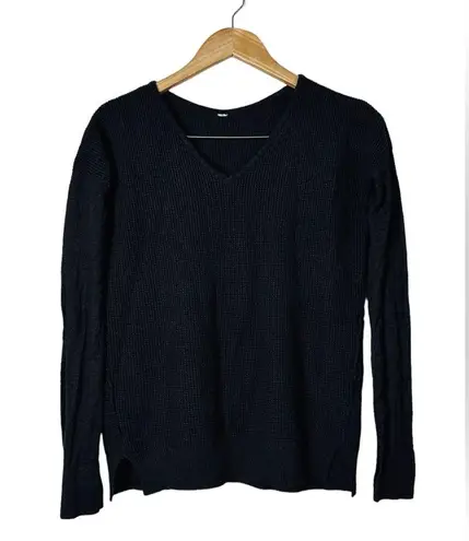 Lululemon  Womens The Sweater Life Top Pullover Long Sleeve Heather Black Small