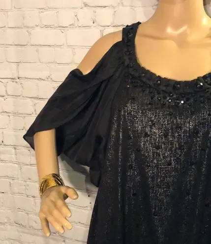 TCEC Rare Cold Shoulder Split Sleeve Spark…