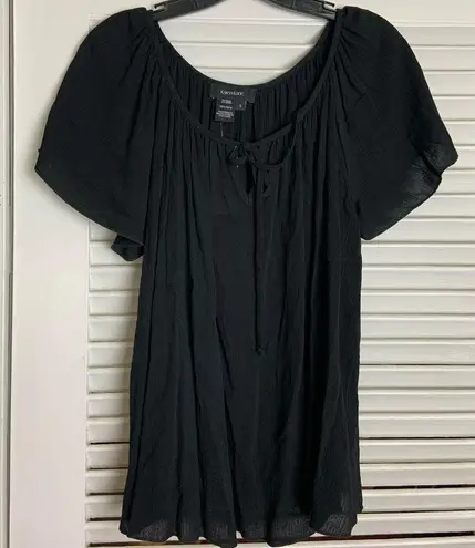 Karen Kane $88 Santorini Flutter slv top