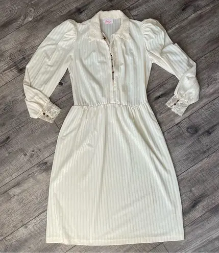 VINTAGE 1970s Edwardian Revival Dress Size 4
