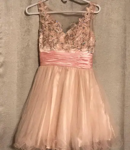 Elegant Pink Embellished Prom Dress Size undefined
