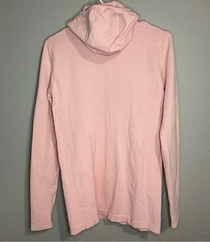 Athleta  Flurry Balaclava pink rib mix solid sweater women’s size large