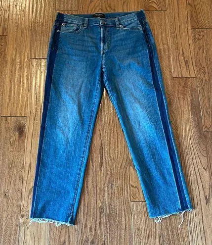 Banana Republic  high rise straight ankle raw hem jeans 29/8