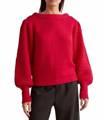 Merlette Somerset Puff Sleeve Sweater Size Small