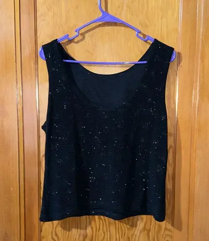 Apostrophe Black Tank Top Classic Sleeveless Style xl