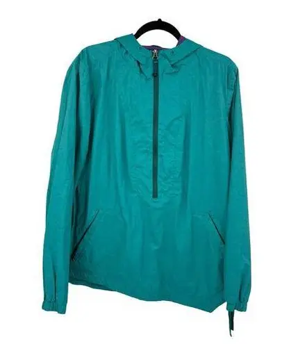 prAna Jacket Womens XL Fiona Anorak Teal Purple Water Repellent Lightweight
