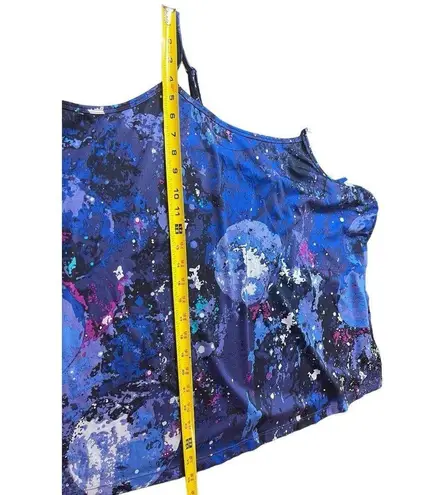 Fashion Bug Blue Purple Spaghetti Strap Galaxy Astronomy Top 3x