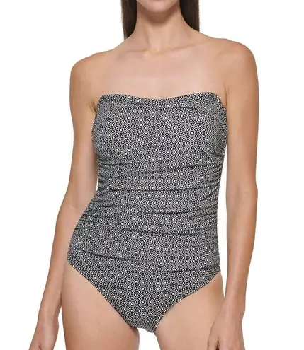 DKNY  Womens Bandeau Maillot One Piece Swimsuit Size Xxlarge