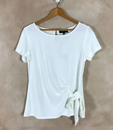 Premise  Women's Stretch Crepe Short Sleeve Side Wrap Top NWT MEDIUM