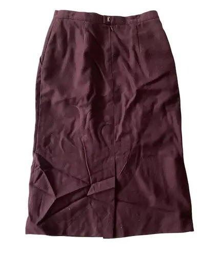 Jason Prescott Wool Suit Skirt Purple Size 10