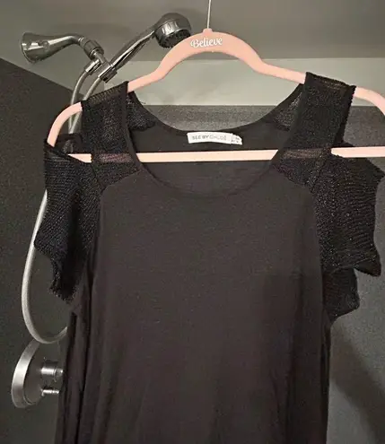 See By Chloe Cold Shoulder Black Dress