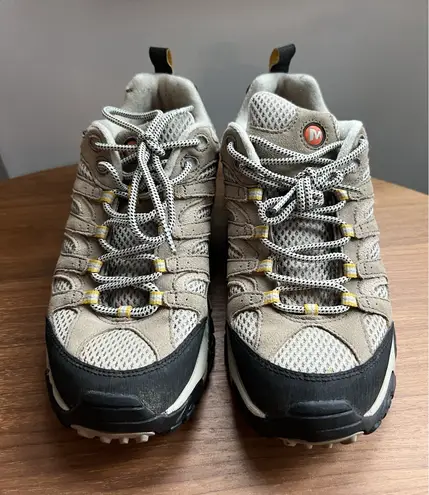 Merrell Moab Ventilator Taupe Womens Hiking Shoes Size 10 Vibram Outdoor Suede