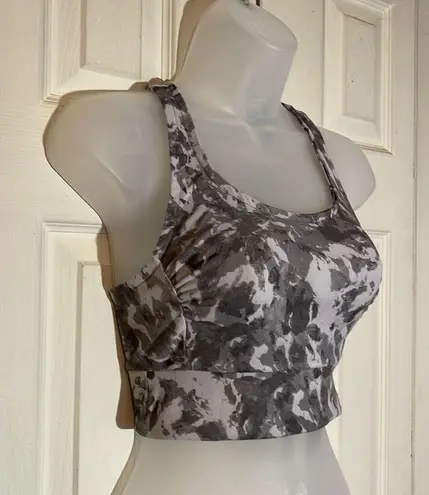 Gaiam Army Green Camo Camouflage Racerback Crop Top Sports Bra XS